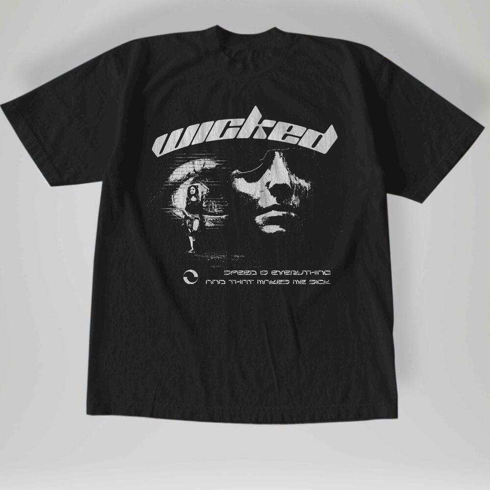Wicked Y2K Gothic Japanese Streetwear Harajuku Graphic T-Shirt